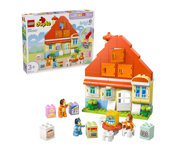 LEGO DUPLO Bluey Dom rodzinny Blue z grą pamięciową 10459 - 1331692 - zdjęcie 2